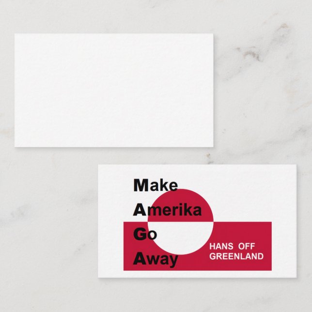 Cartão De Visita Independant Greenland (Frente/Verso)