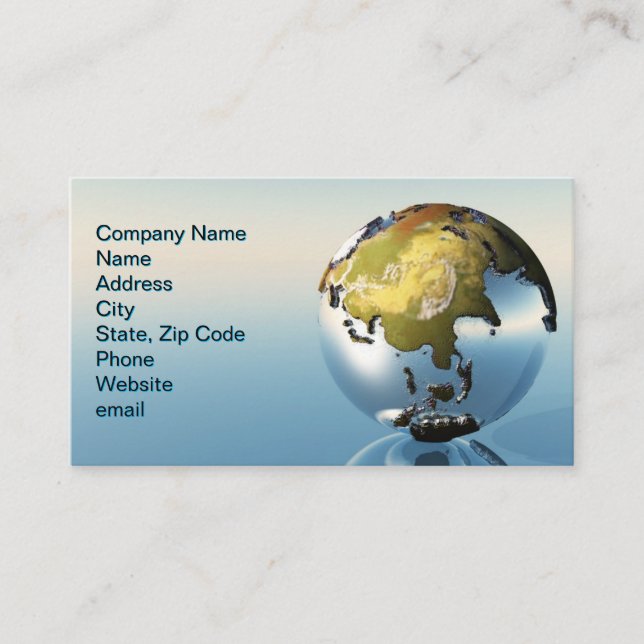 Cartão De Visita Índia, Ásia, Japão (Frente)