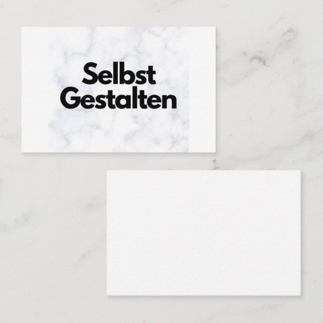 Cartão De Visita Individuelle Visitenkarten gestalten - Vorlage - (Frente/Verso)