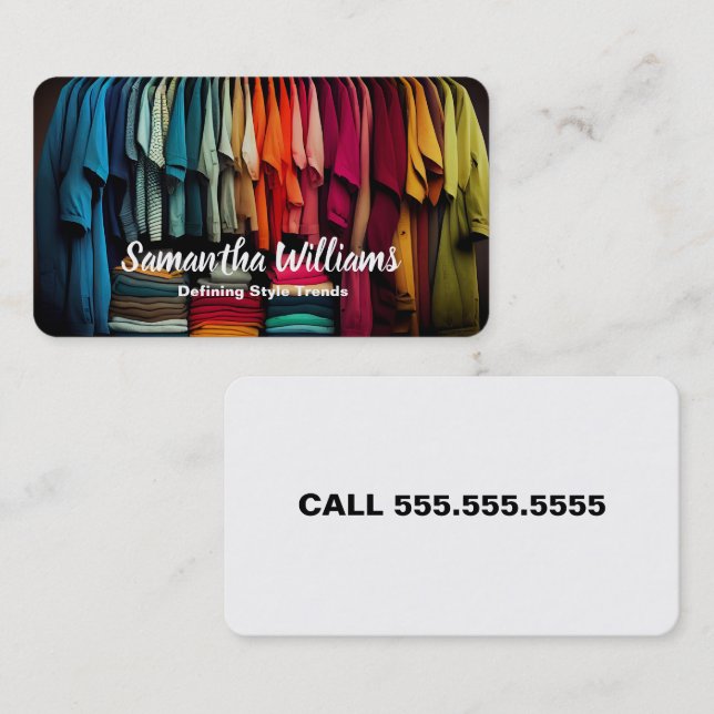 Cartão De Visita Indústria de Moda (Frente/Verso)