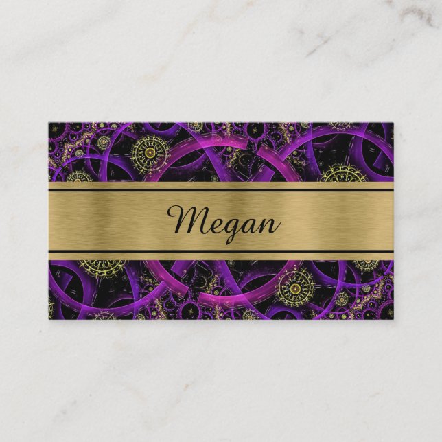 Cartão de visita Industrial Colorida Moderna (Frente)