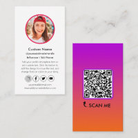 Influencer Content Creator QR Code Social Media