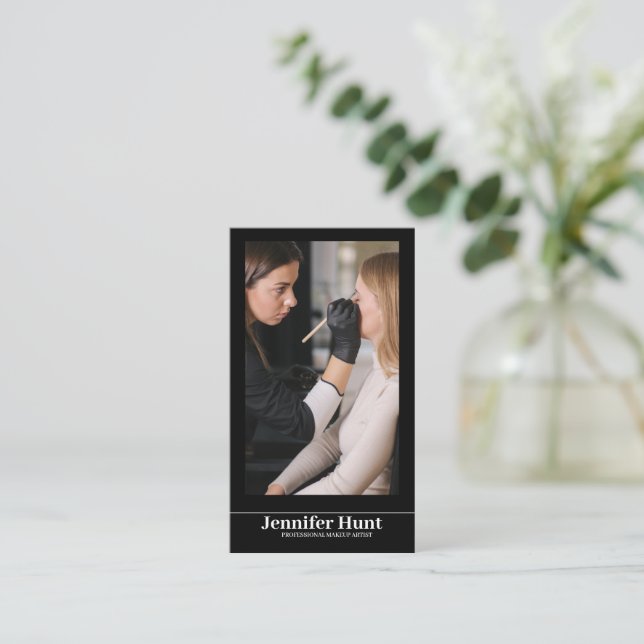 Cartão De Visita Influência, Artista de Maquiagem de Mídia Social M (Em pé/Frente)