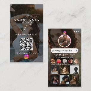 Cartão De Visita Influenciador Beleza Unhas Mídia Social Negra Mode
