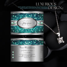 Iniciais de Rinestonas Sparkle de Teal de Prata