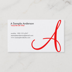 Cartão De Visita inicial aérea: vermelho