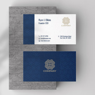 Cartão De Visita Inicialização Elegante, Gerente, CEO e Fundador