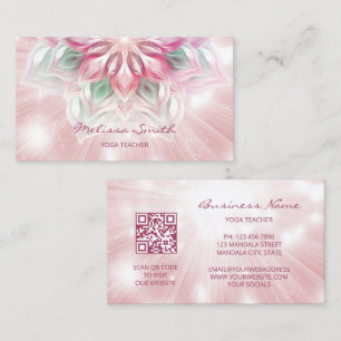 Cartão De Visita Ink Mandala brilhante