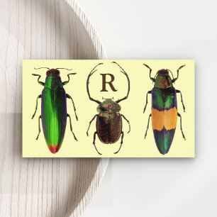 Cartão De Visita Insetos Lindos Insetos Monograma Entomologis