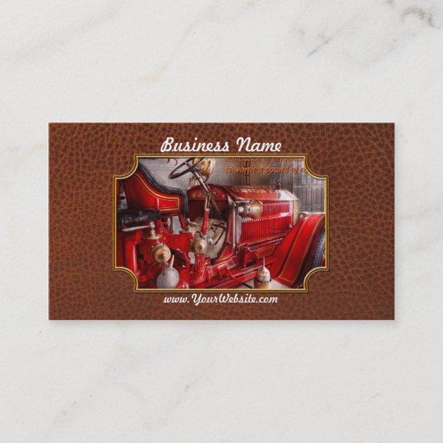 Cartão De Visita Inspiração - Caminhão - Esperando por uma chamada (Frente)