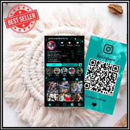 Cartão De Visita Instagram Conecte-se com o Treinador de Malhações 