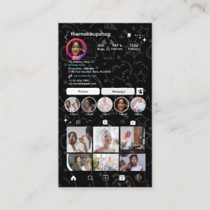 Cartão De Visita Instagram Halloween
