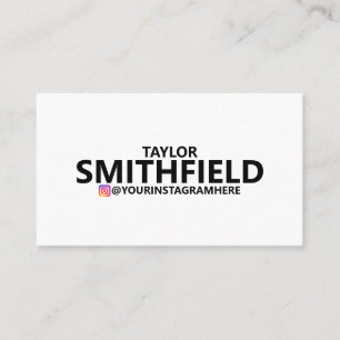 Cartão De Visita Instagram Simples