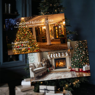 Cartão De Visita Instalação de luzes de férias e decoração