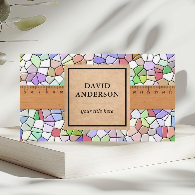 Cartão De Visita Instalador de Azulejos para pavimentos da Cozinha  (Criador carregado)