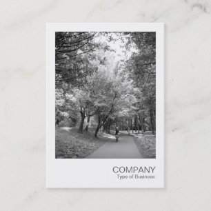 Cartão De Visita Instant Photo 022 - Cycle Way BW (Foto instantânea