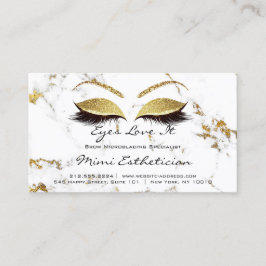 Cartão De Visita Instruções de acompanhamento Extensão de Lash Dour