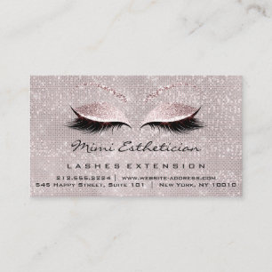 Cartão De Visita Instruções de acompanhamento Lashes Enfumaçado