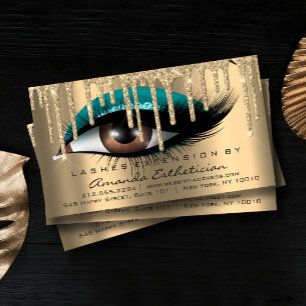 Cartão De Visita Instruções de Atenção Extensão de Eyelash Lux