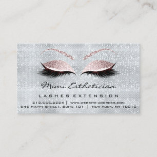 Cartão De Visita Instruções de Cuidados Lashes Enfumaçado Studio