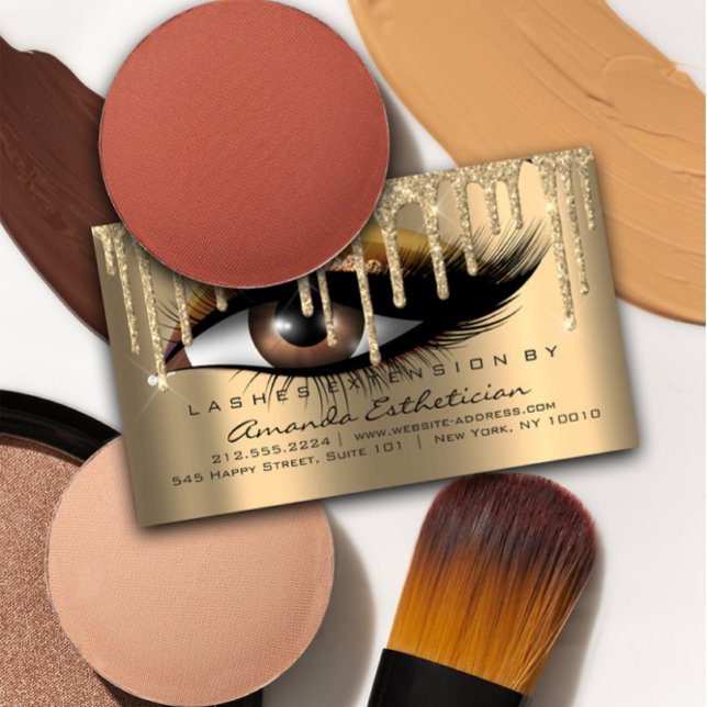 Cartão De Visita Instruções de Cuidados Secundários Extensão Eyelas (FlorenceK Studio )