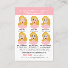 Cartão De Visita Instruções e Compromisso para Cuidados Pós-Mistura