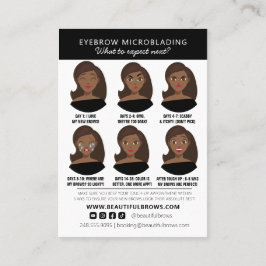 Cartão De Visita Instruções e Compromisso para Cuidados Pós-Mistura