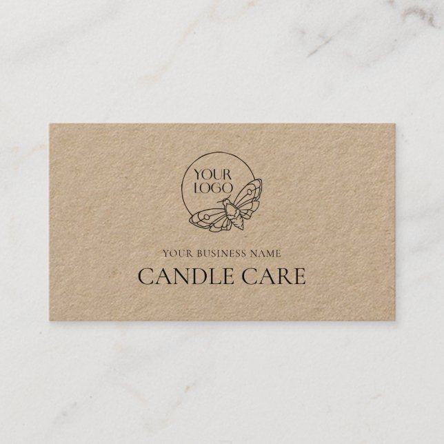 Cartão De Visita Instruções Mínimas Modernas de Tratamento de Produ (Frente)