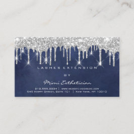 Cartão De Visita Instruções pós-tratamento Lash Unidades de Cinza M