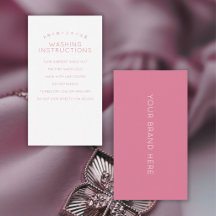 Instruções Simples de Lavagem Rosa Choque