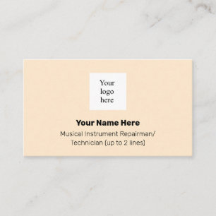 Cartão De Visita Instrumento de Logotipo da Loja de Música Amêndoa