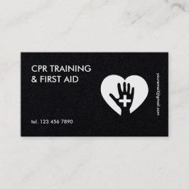 Cartão De Visita Instrutor CPR de Saúde e Segurança