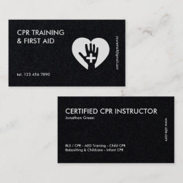 Cartão De Visita Instrutor CPR de Saúde e Segurança