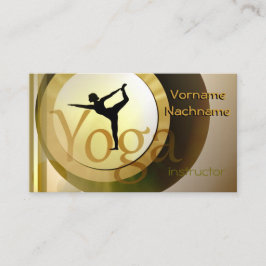 Cartão De Visita Instrutor da ioga