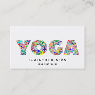 Cartão De Visita Instrutor da ioga