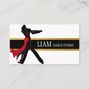Cartão De Visita Instrutor de Dança Profissional, Aulas, Estúdio
