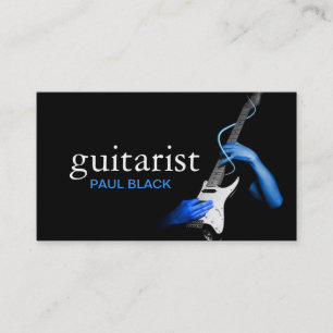 Cartão De Visita Instrutor de Guitarra Instrumentos Musicais