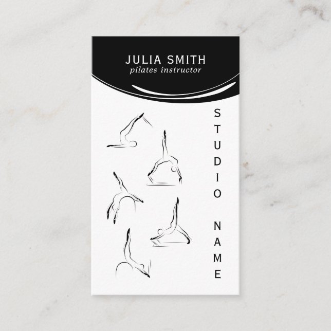 Cartão De Visita Instrutor de pilates (Frente)