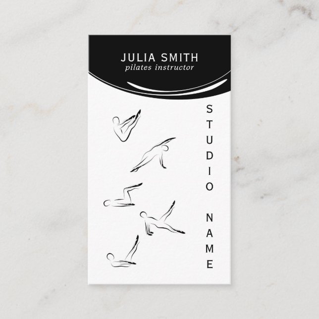 Cartão De Visita Instrutor de pilates (Frente)
