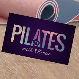 Cartão De Visita Instrutor de Pilates Minimal Legal