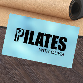 Cartão De Visita Instrutor de Pilates Minimal Legal