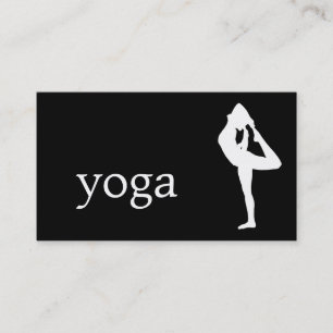 Cartão De Visita Instrutor de Yoga Elegante