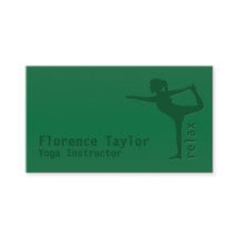 Instrutor de Yoga Verde Minimalista Relax