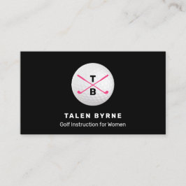 Cartão De Visita Instrutor Dourado feminino Pro Cruzadas