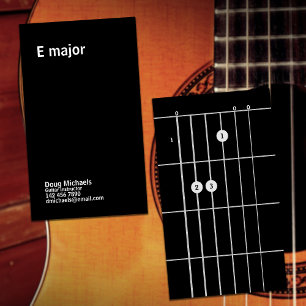 Cartão De Visita Instrutor E Major de Violão