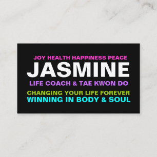 Cartão De Visita Instrutor etc. do treinador de 311 vidas