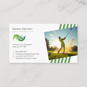 Cartão De Visita Instrutor Golf Professora profissional