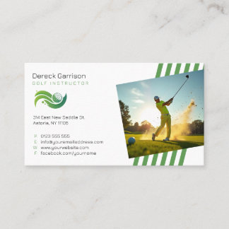 Cartão De Visita Instrutor Golf | Professora profissional