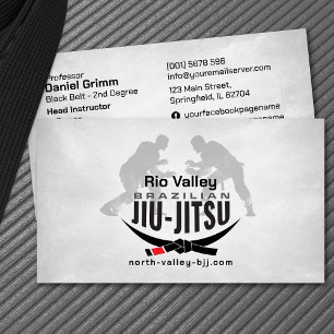 Cartão De Visita Instrutor Jiu-Jitsu