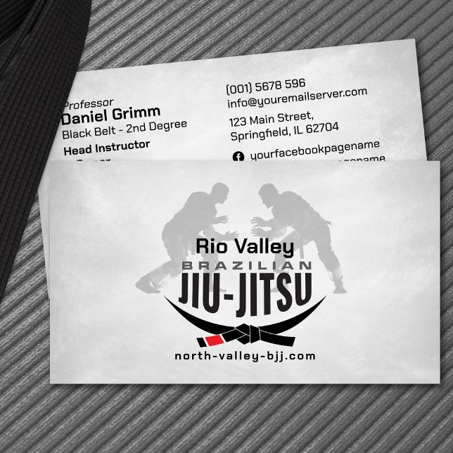 Cartão De Visita Instrutor Jiu-Jitsu (Criador carregado)